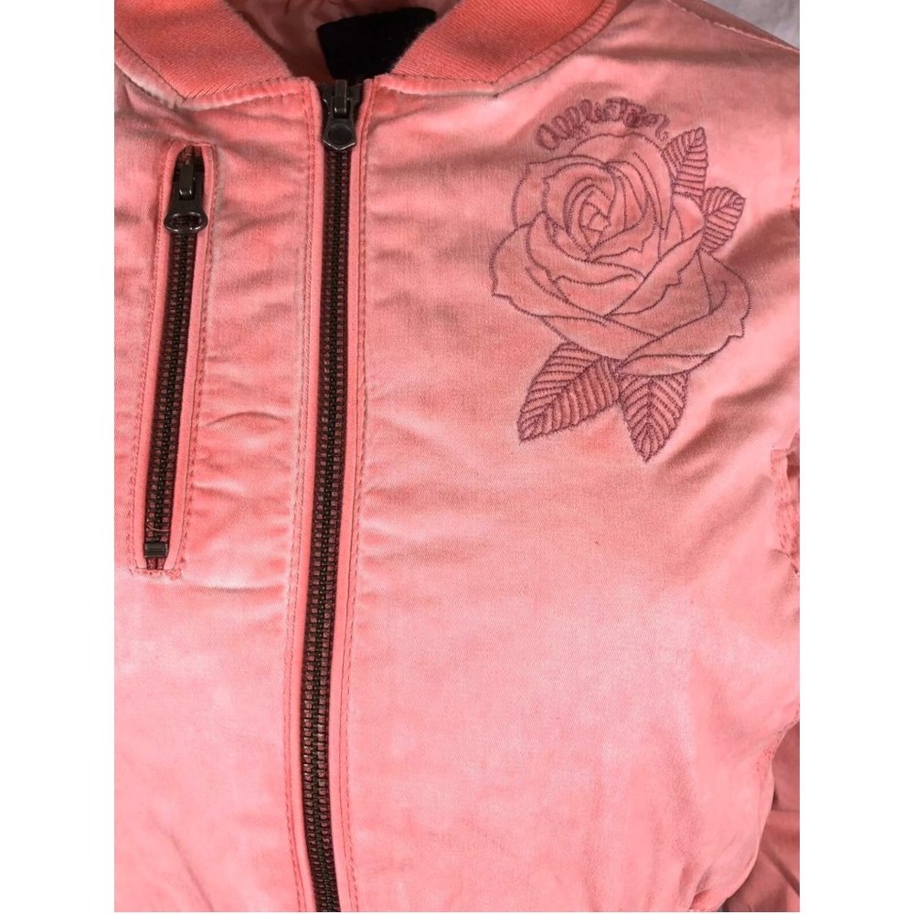 AFFLICTION Women's EMBROIDERY JACKET LACE UP BOBMB - Picture 6 of 12